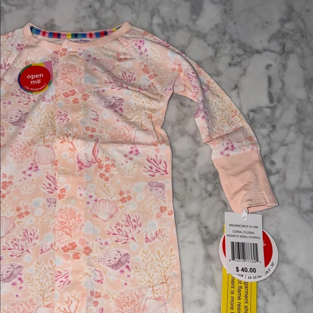 NWT MAGNETIC ME MODAL CORAL FLORAL COVERALL
